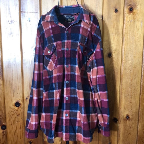 Freedom foundry flannel men’s shirt fleece size large colorful men’s fla… - Picture 2 of 7
